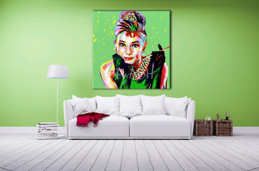 Картины поп арт в интерьере кафе