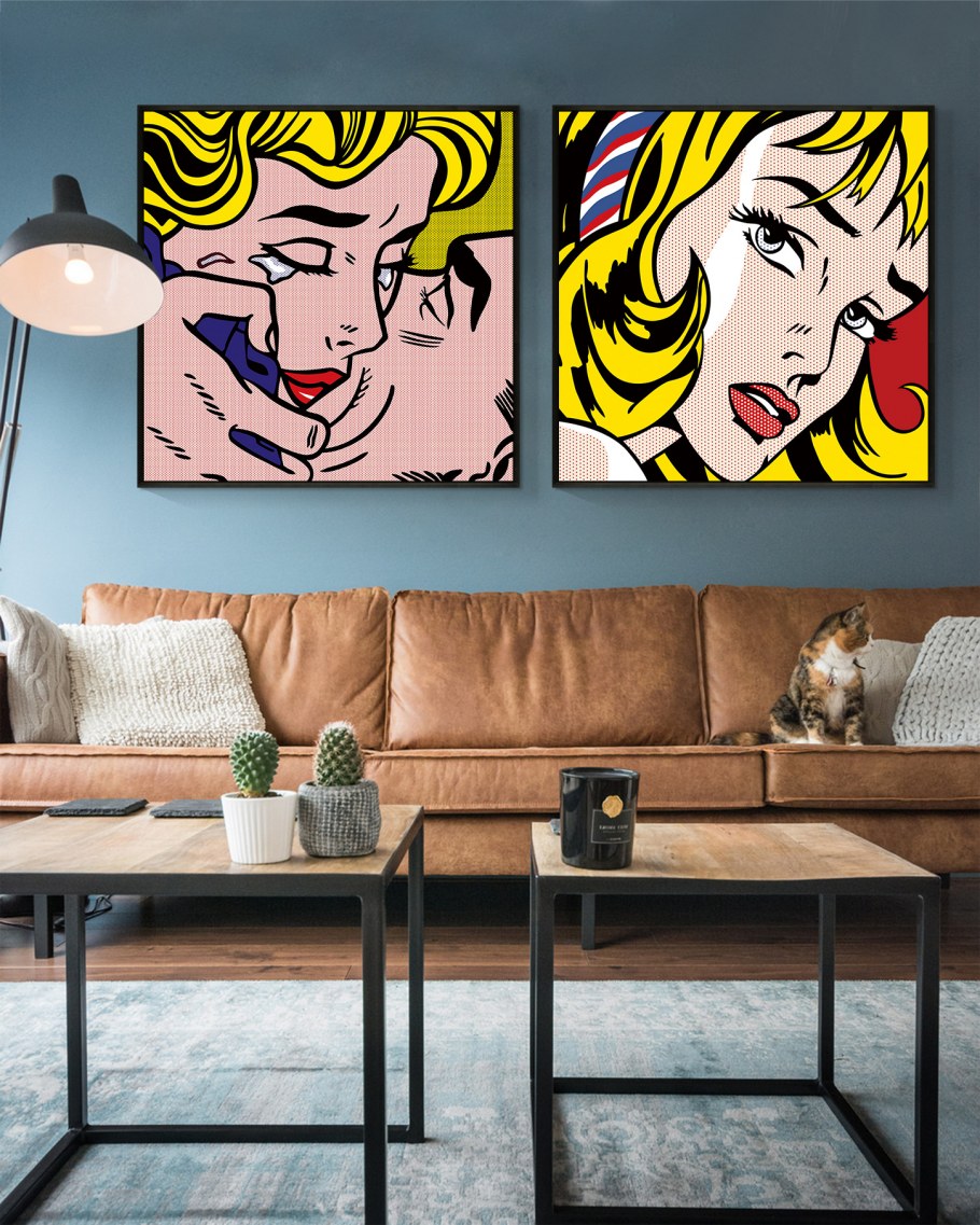 Межкомнатные двери в стиле поп арт