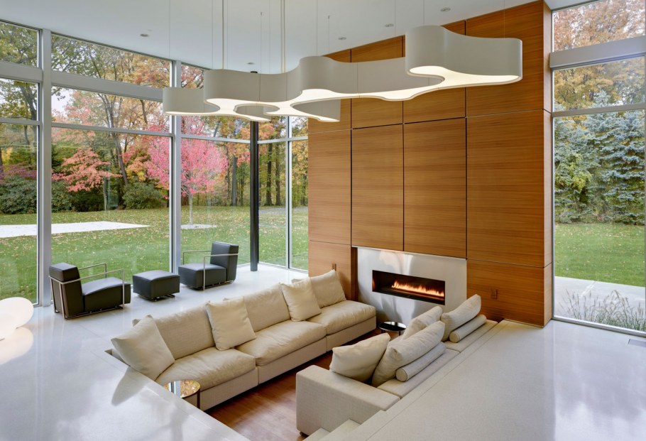 Интерьер загородного дома в стиле Хай тек