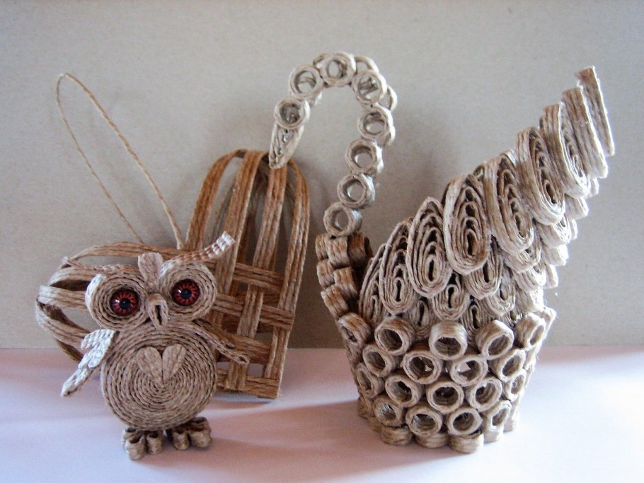 Композиции из бумажных цветов