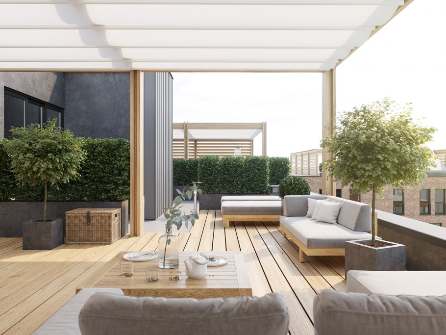 Веранда в стиле лофт