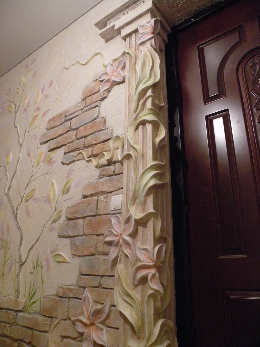Декоративная лепка на стенах