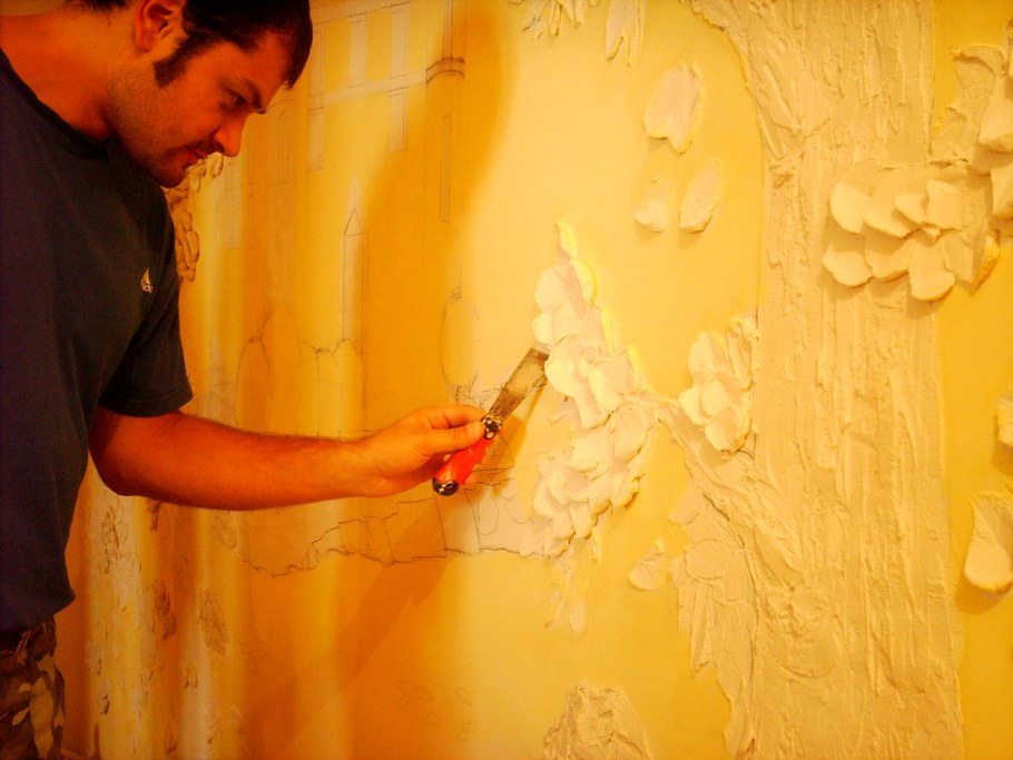 Декор стен шпаклевкой своими руками оригинальные