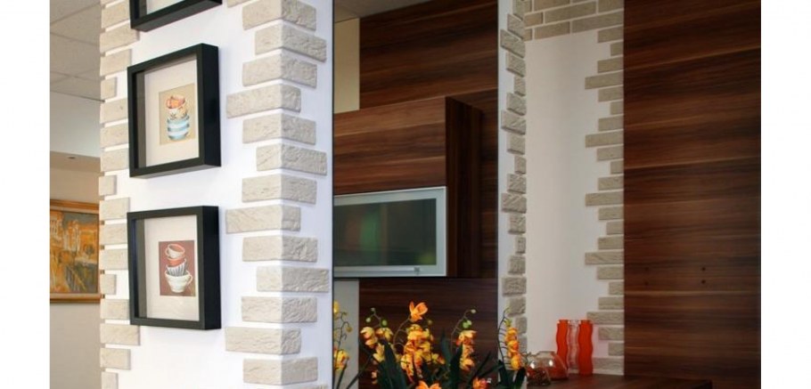 Отделка декоративным кирпичом