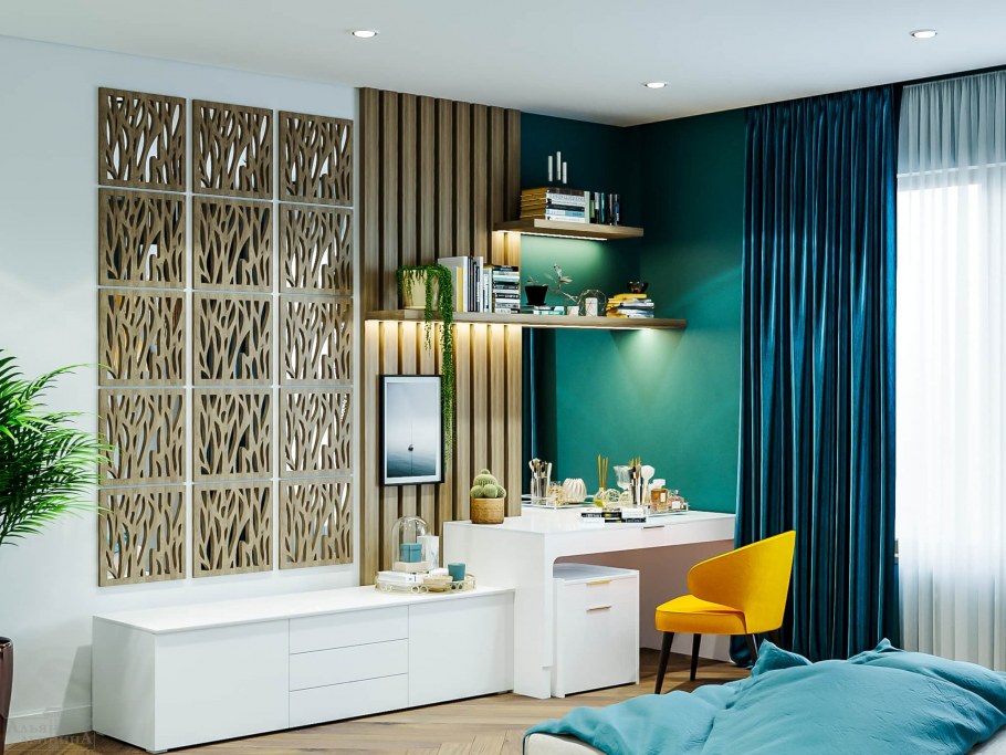 Зеркальная 3d панель vodorosli