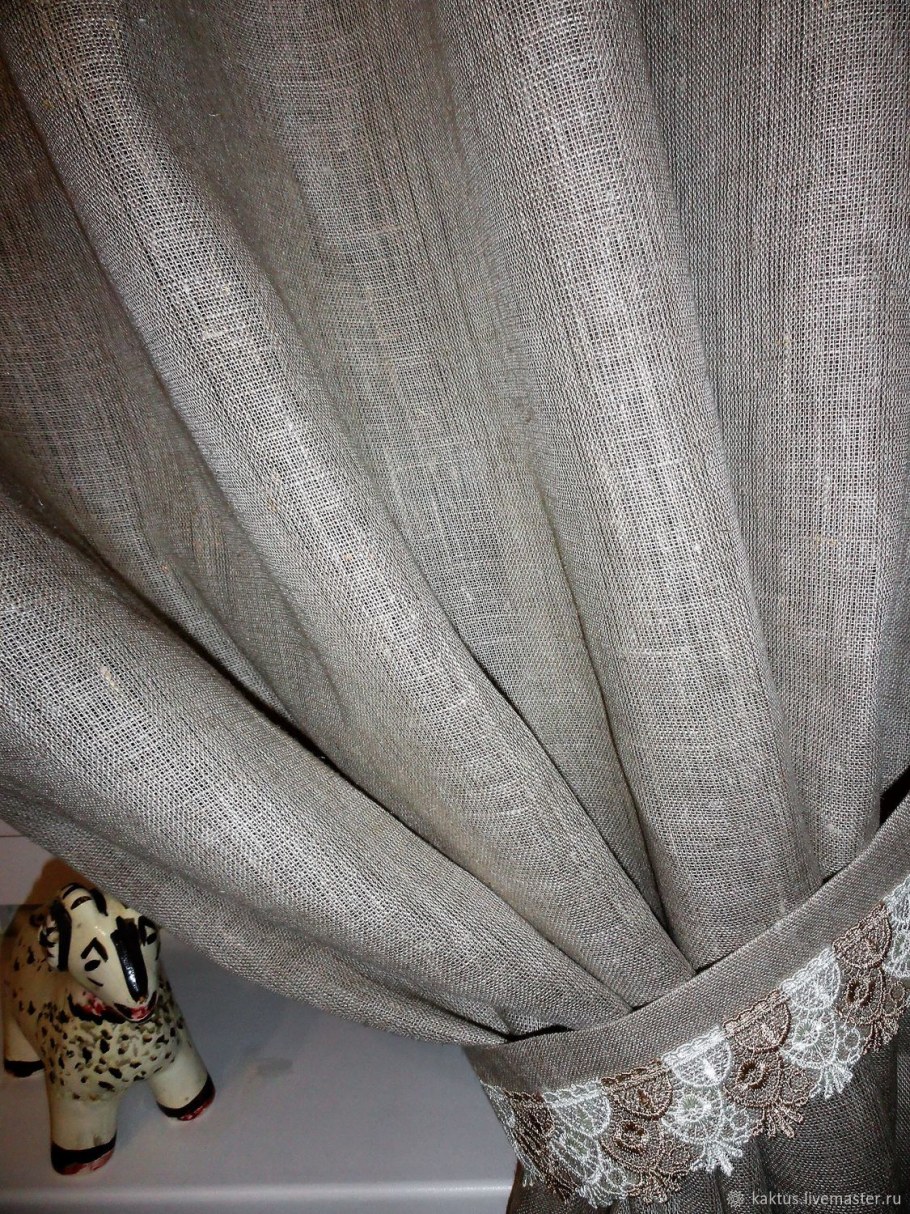 Шторы из льна