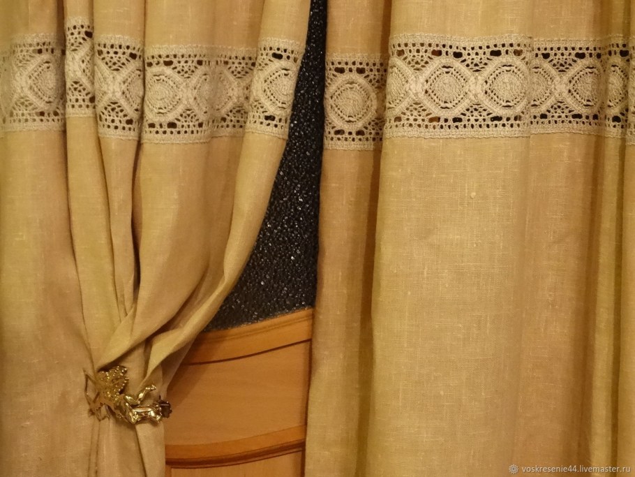 Льняные шторы Арлони