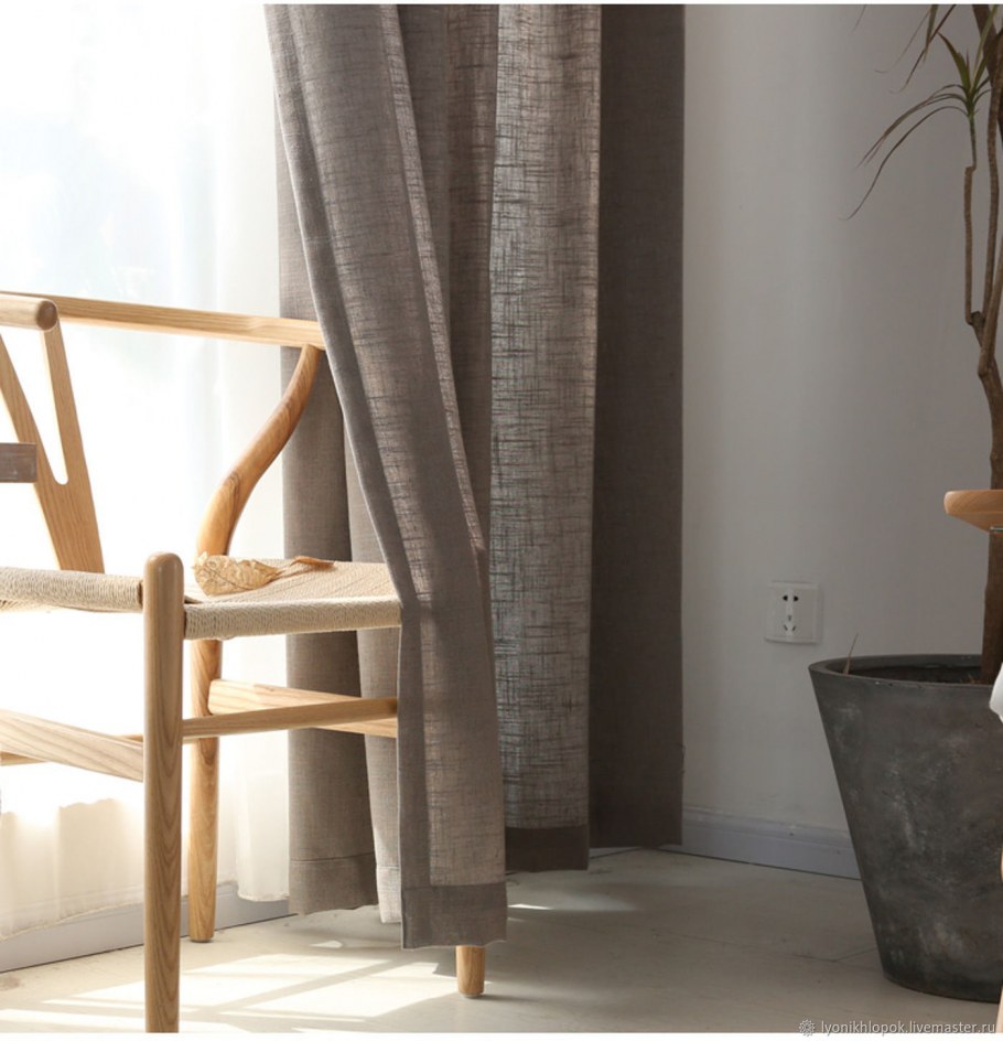 Льняные шторы