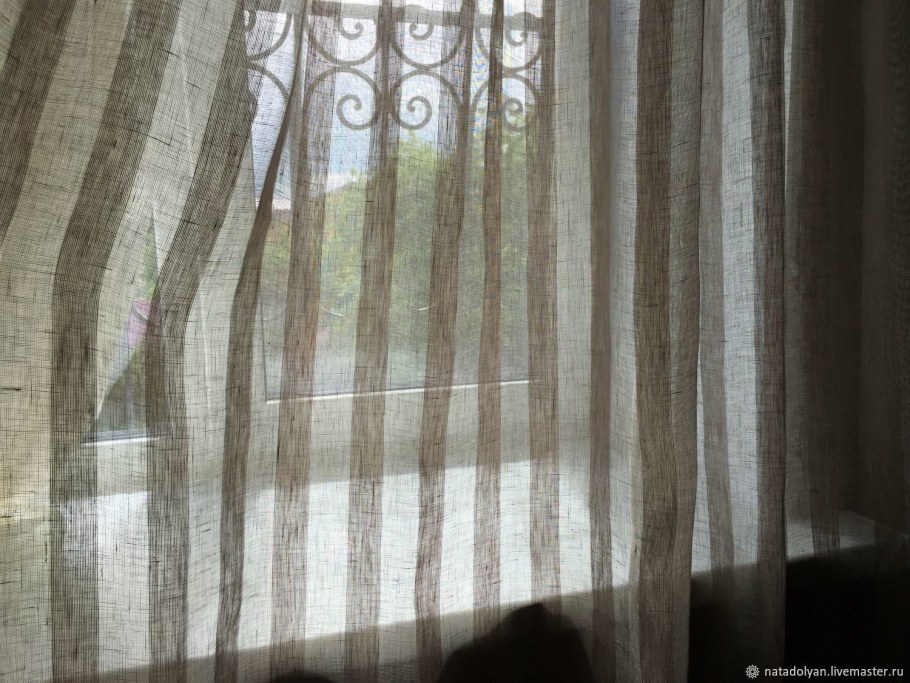 Штора Kauffort Рождество на ленте с подхватом высота 175 см