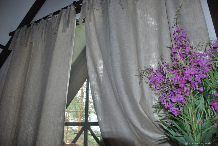 Шторы на завязках