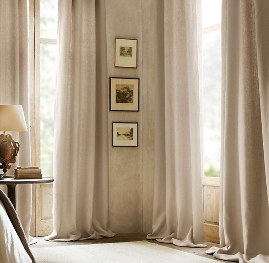 Льняные шторы