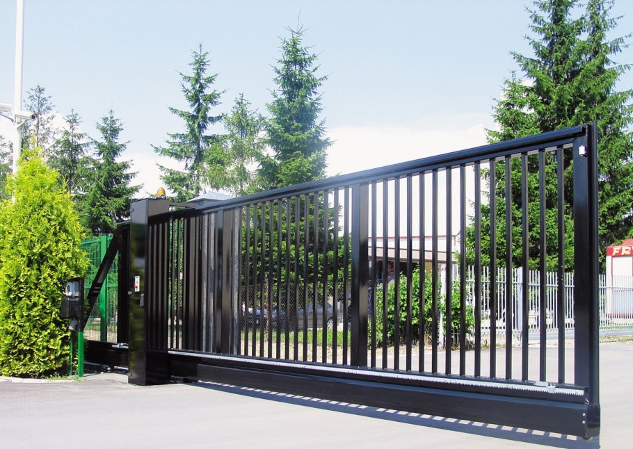 Откатные ворота решетчатые