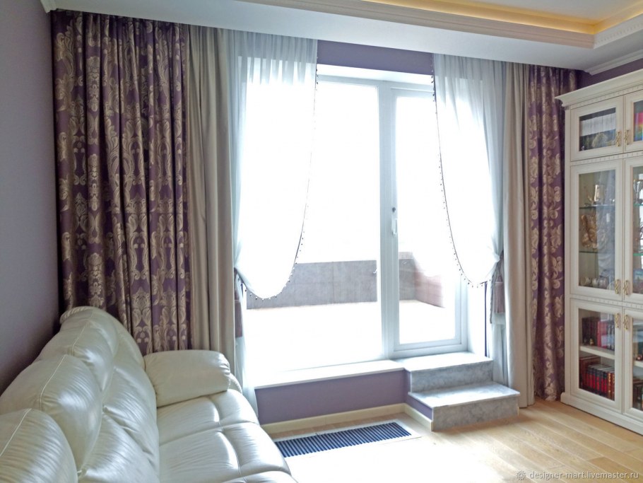 Tomdom портьера белая 150 260