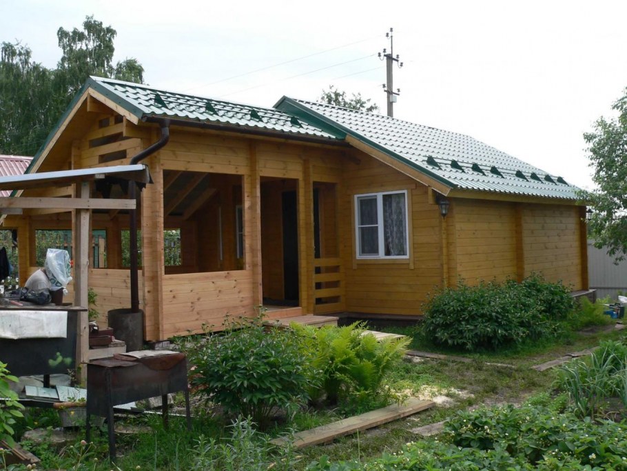 Баня с террасой