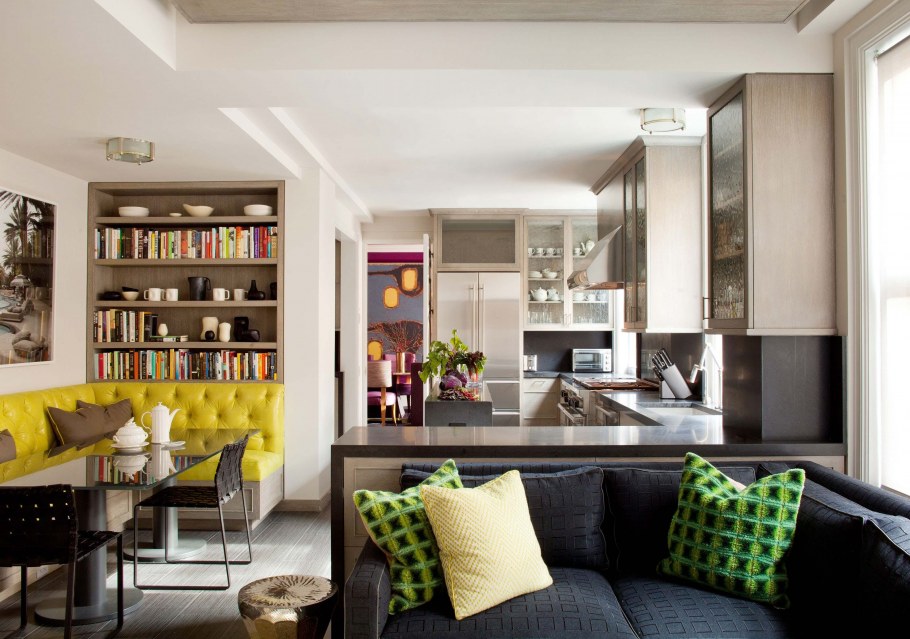 Кухня с гостинной с кухней 40кв м интерьер