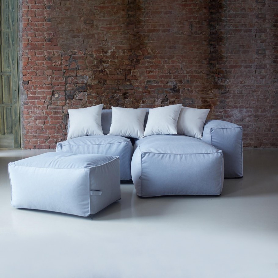 Бескаркасный диван с пуфом DS 207