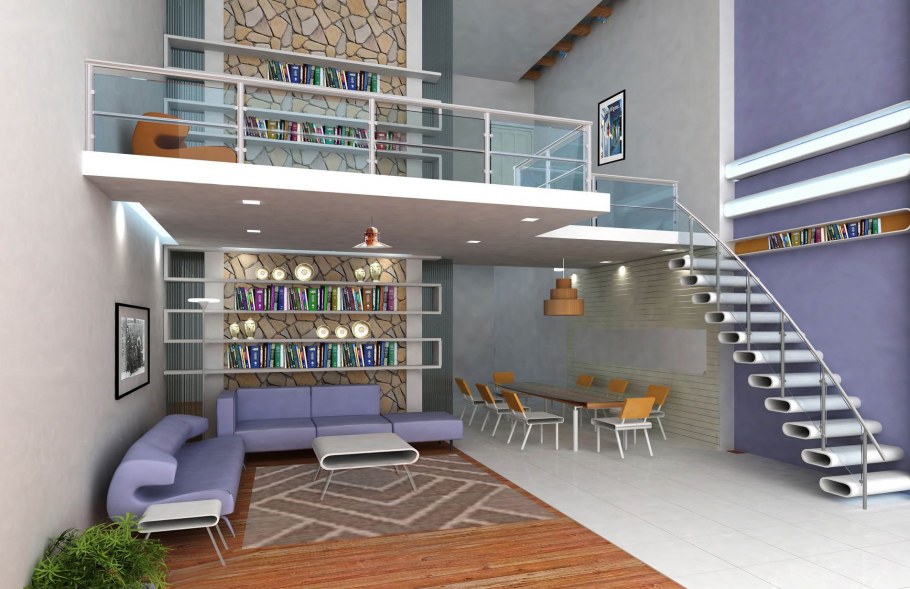 Комната с антресолью