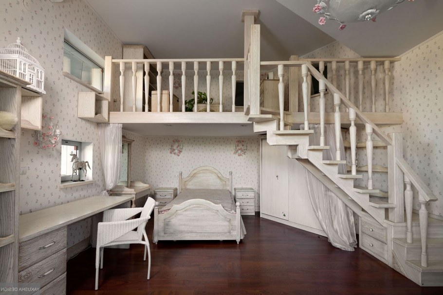 Двухэтажная детская комната