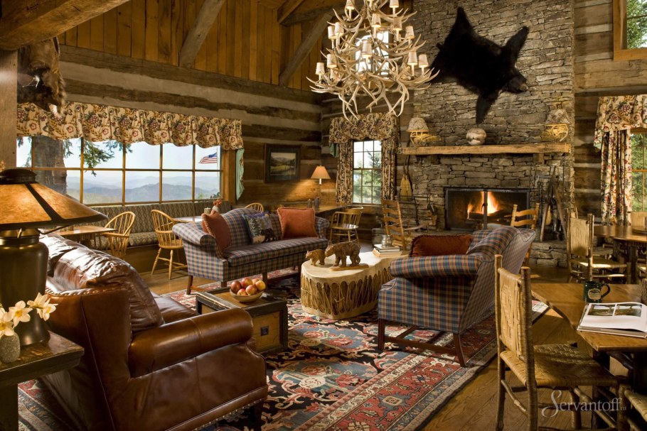 Гостиная в деревенском стиле