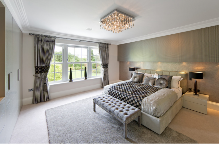 Спальня с низким потолком