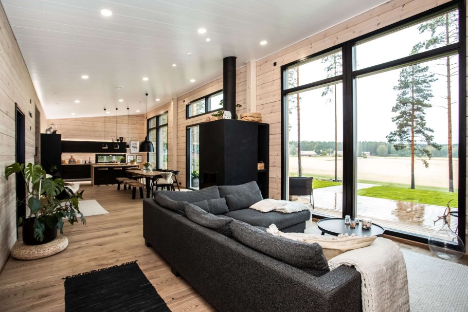 Дом в стиле барнхаус Скандинавия