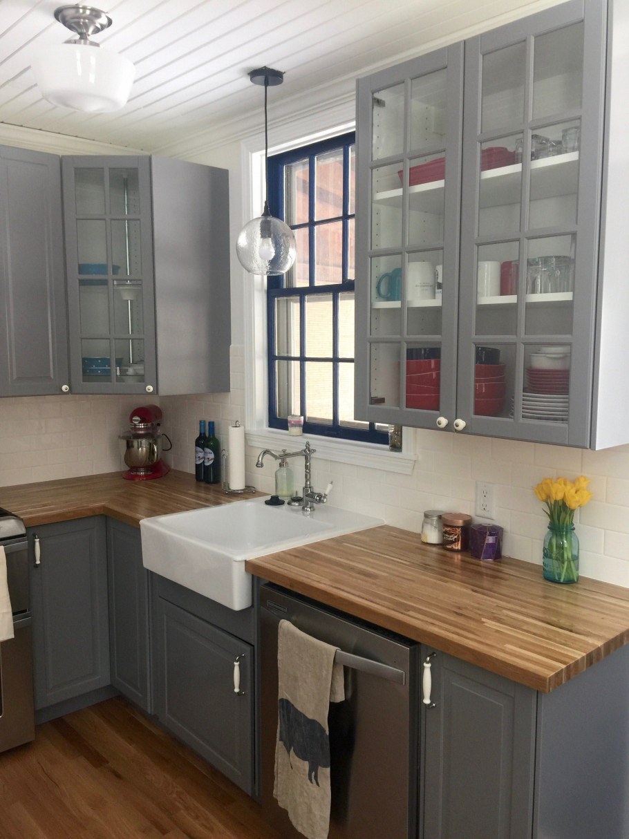 Ikea кухня Будбин серая