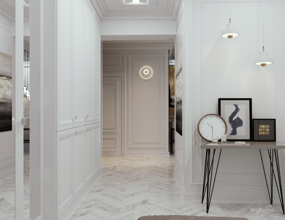 Прихожая в стиле Неоклассика с элементами арт деко