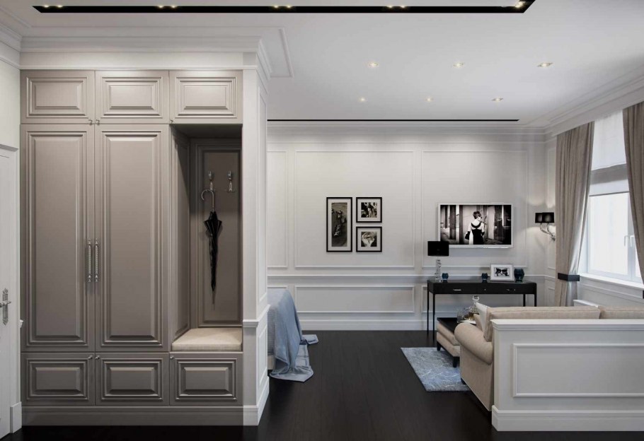 Прихожая в неоклассическом стиле