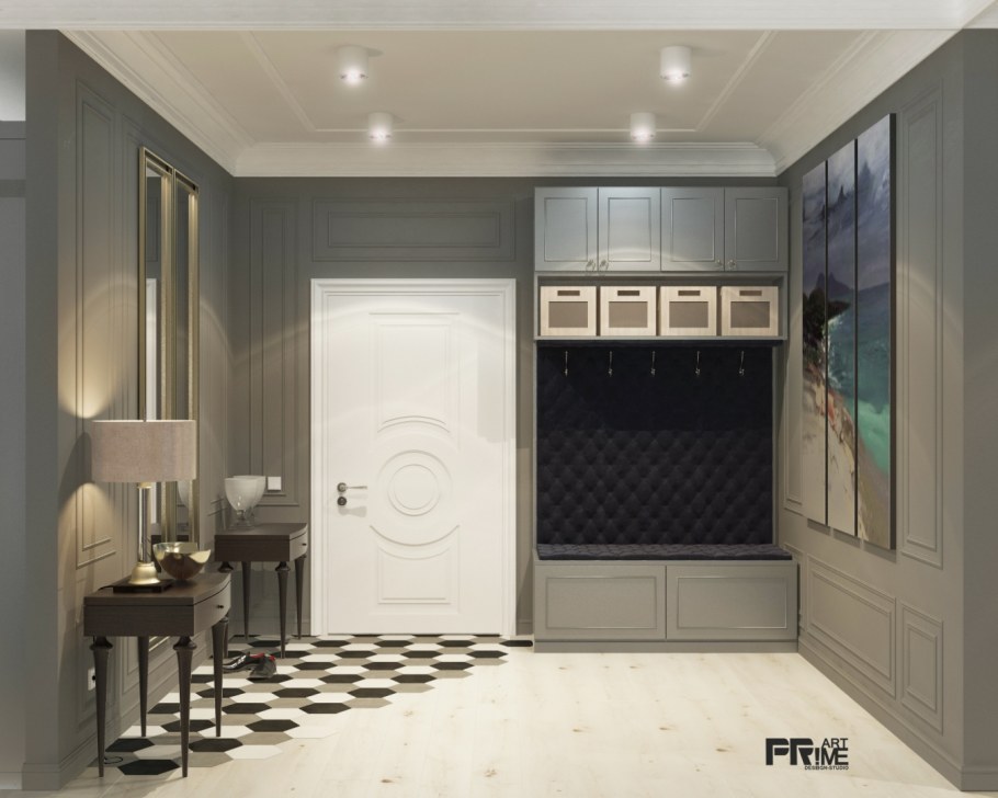 МДФ шкаф Неоклассика Сканди