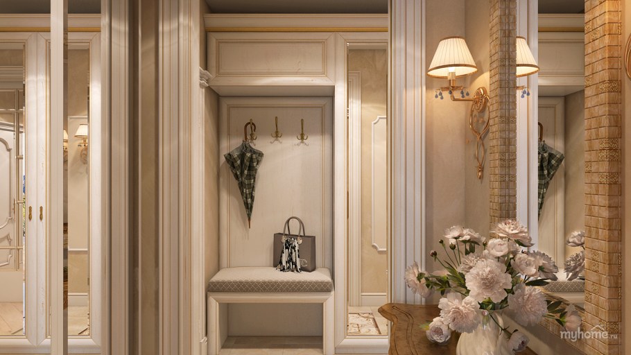 Коридор с Сканди-классическом стиле