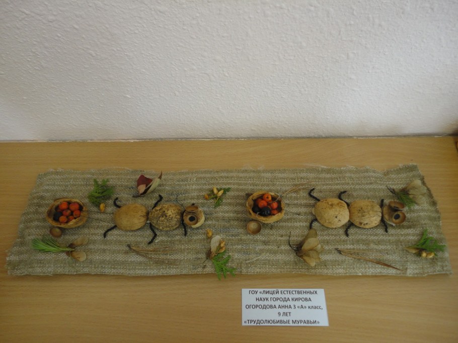 Панно из скорлупы грецкого ореха