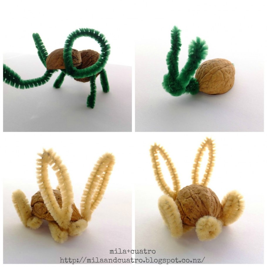 Поделка из скоро лупы грецкого ореха