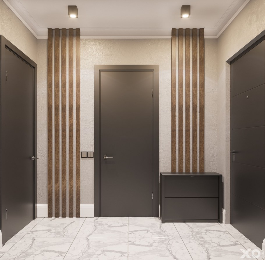 Коричневая прихожая