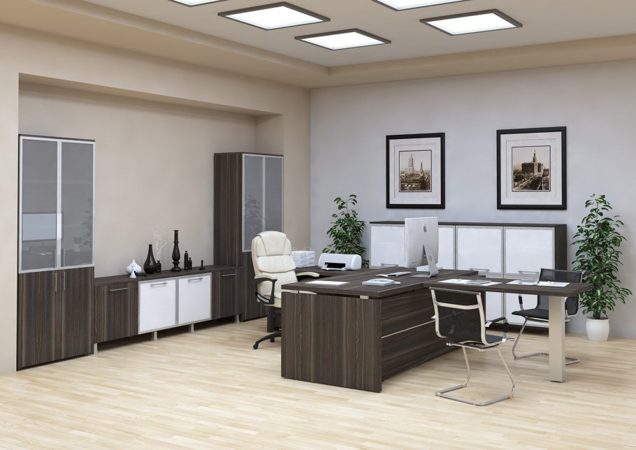 Мебель VP_Chicago n стол руководителя 190 темн. Дуб