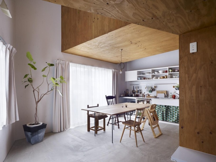 Дизайнерский потолок из фанеры