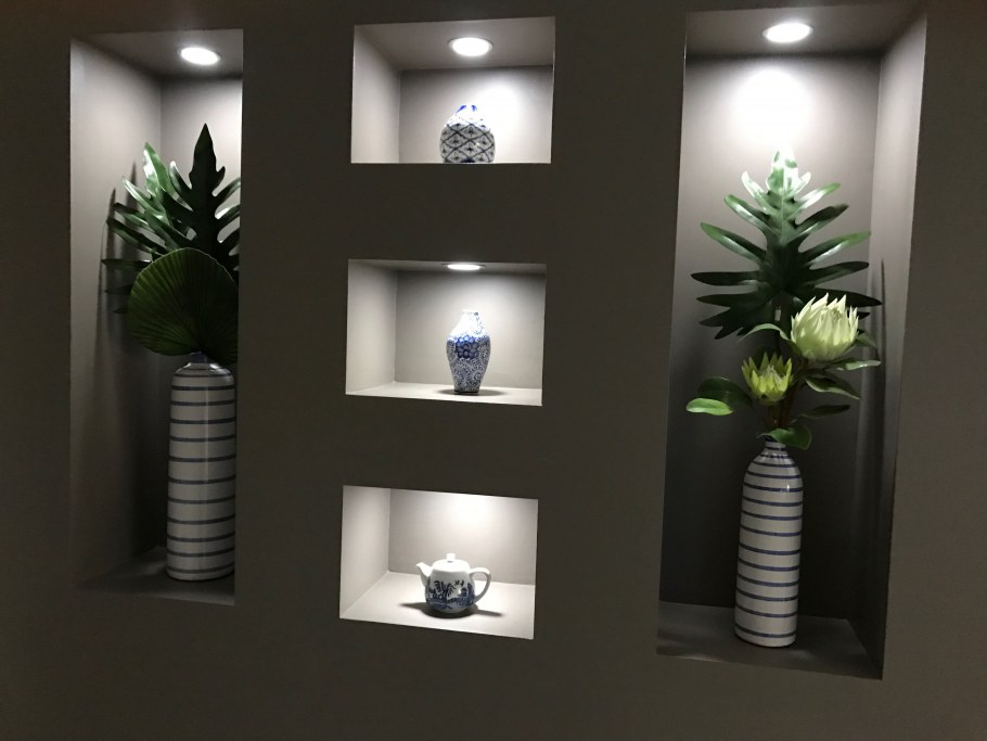 Стеклоблоки в интерьере спальни