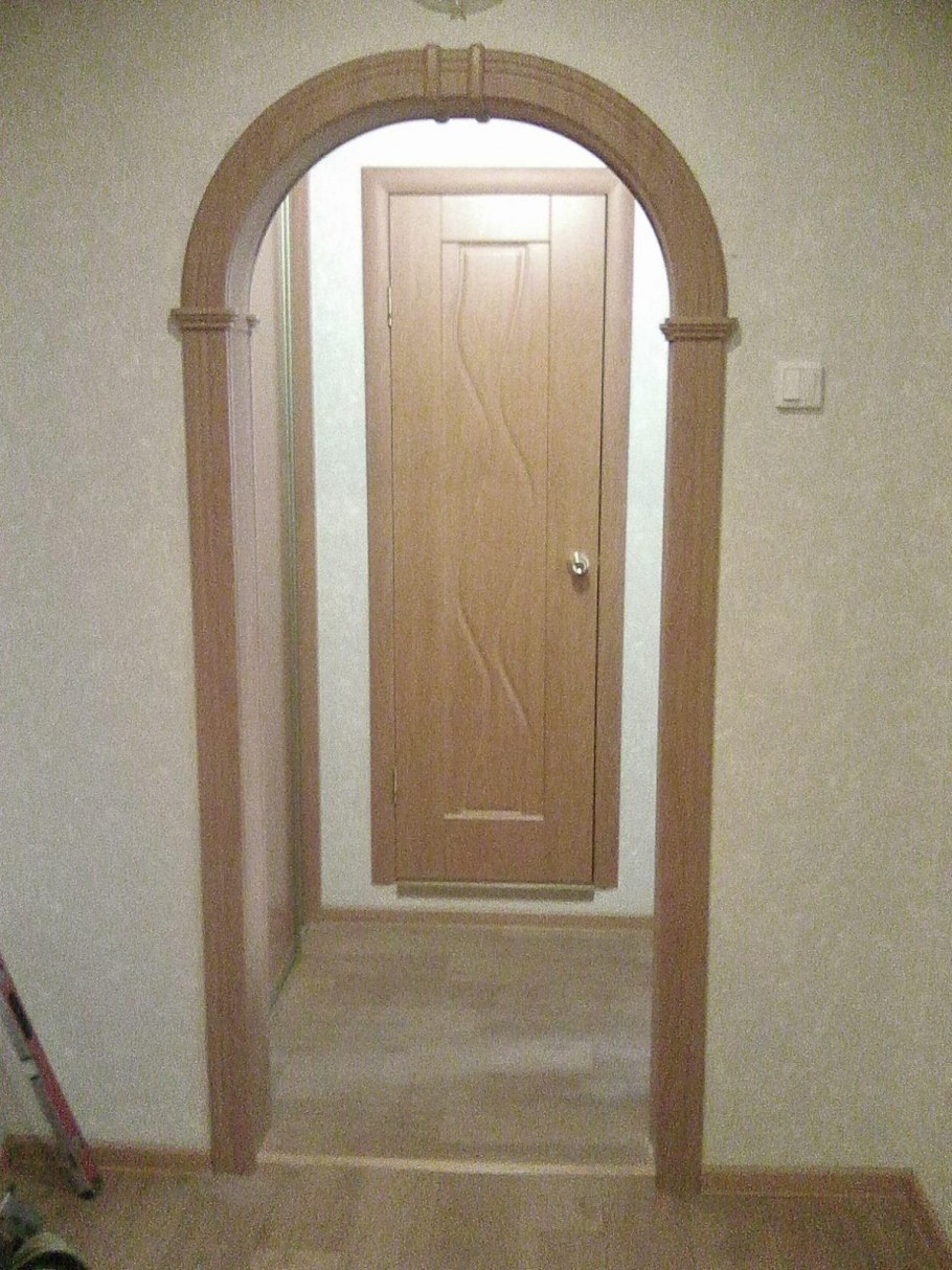 Олови дверная коробка Миланский орех 600мм с фурнитурой