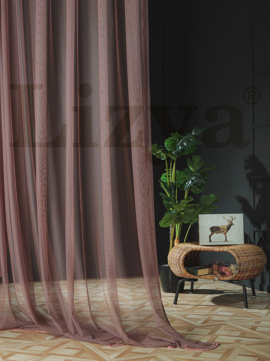 Тюль ровная