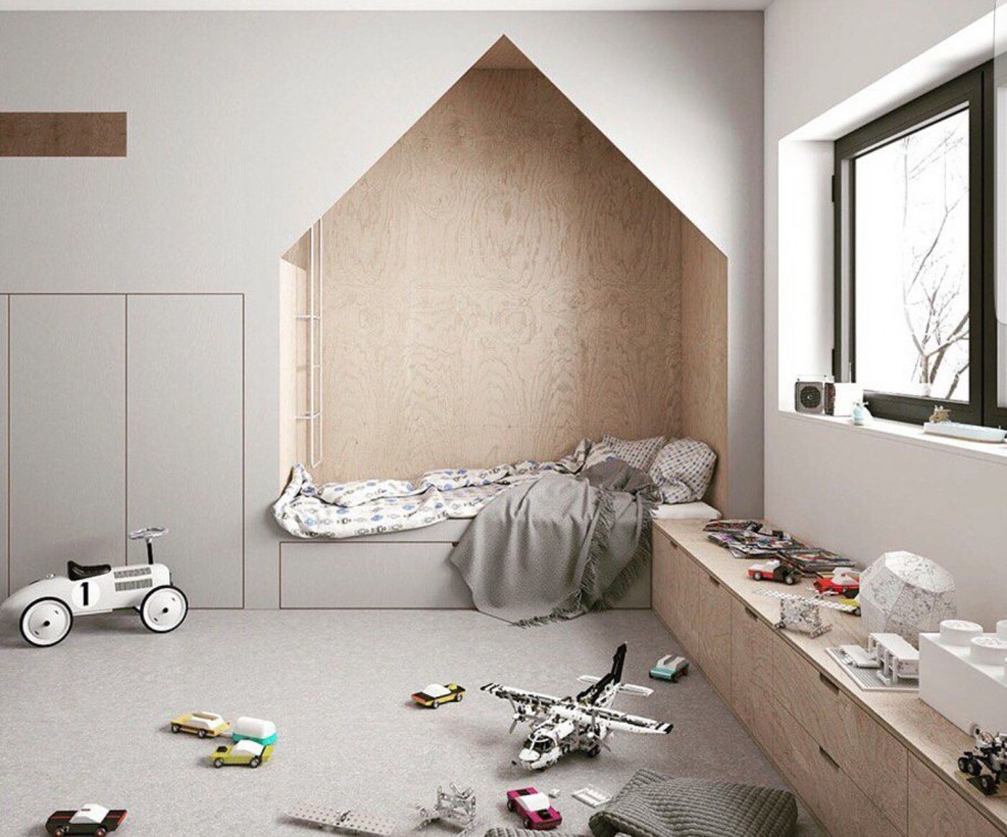 Дизайн трапециевидной комнаты