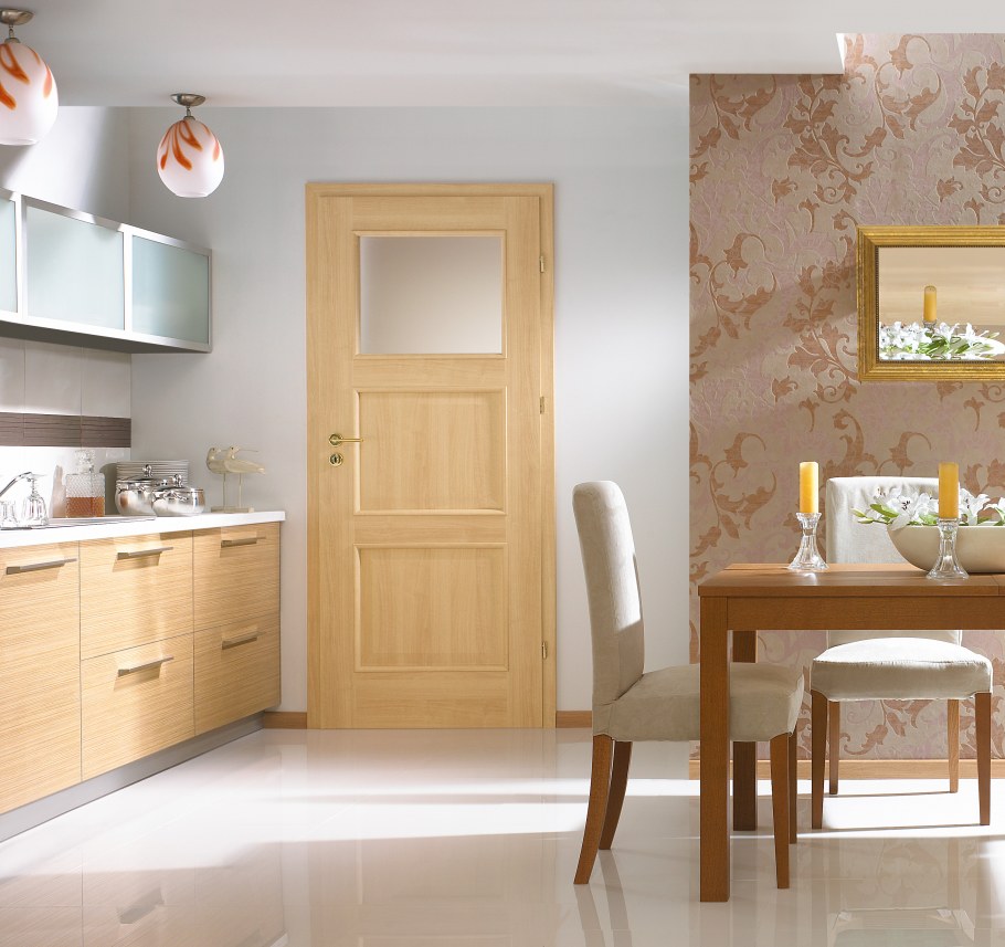 Двери на кухне в интерьере
