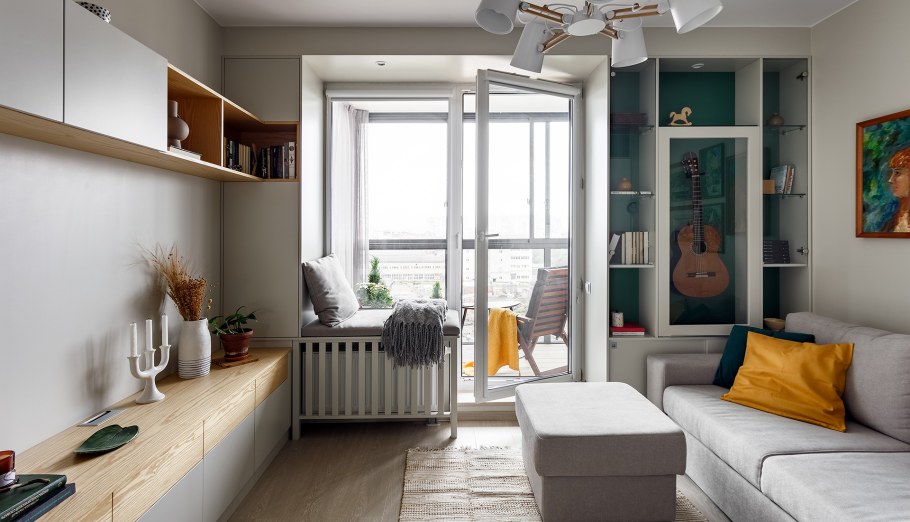 Проект евродвушки 56 кв м