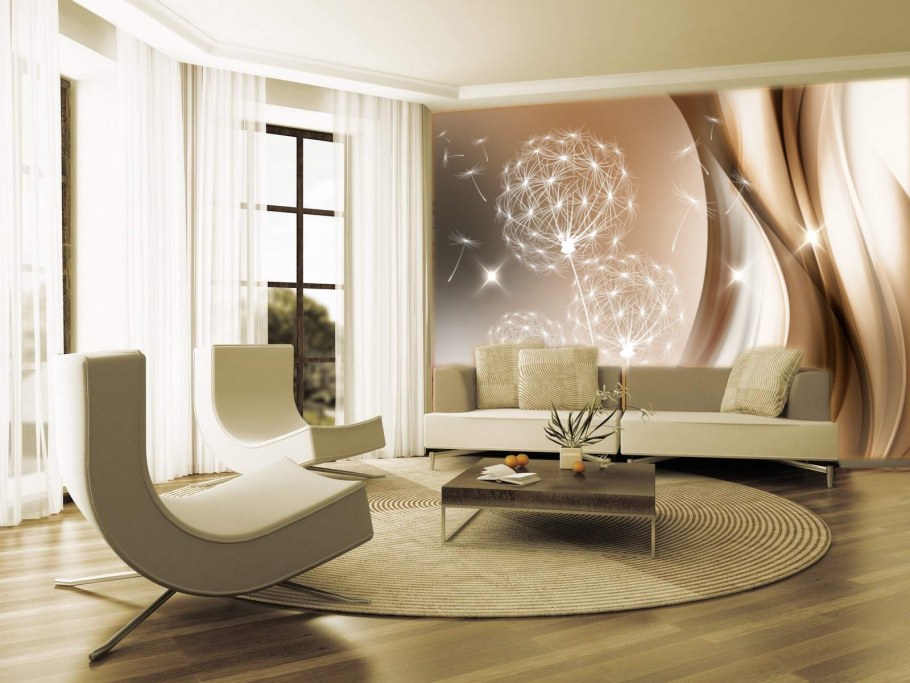 Фотообои увеличивающие пространство для гостиной