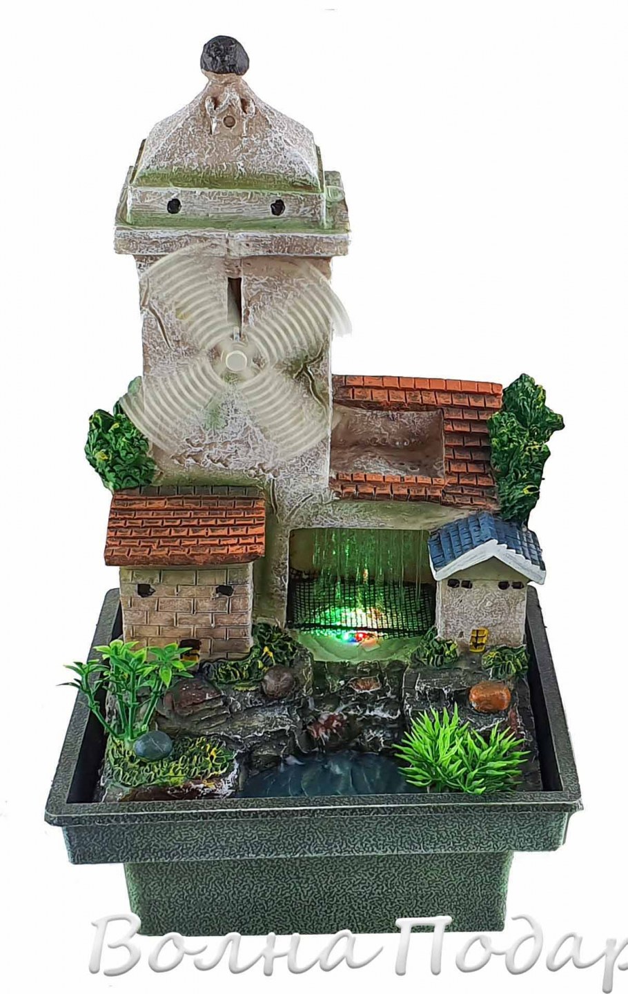 Настольный фонтан мельница