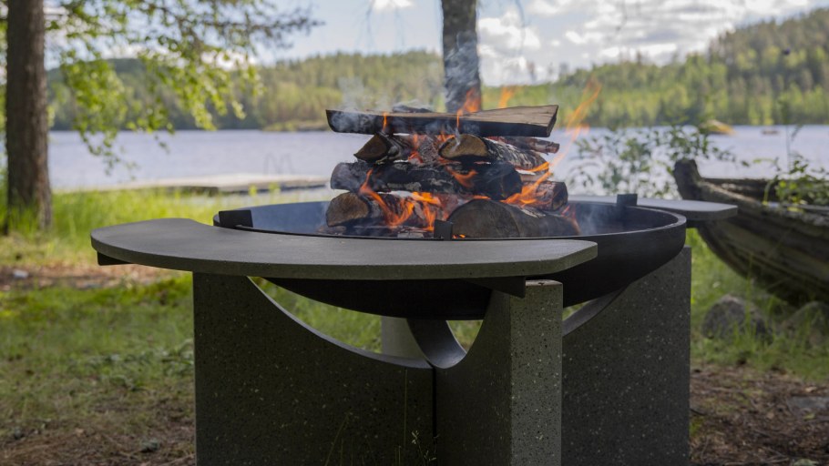 Чугунная костровая чаша 80см