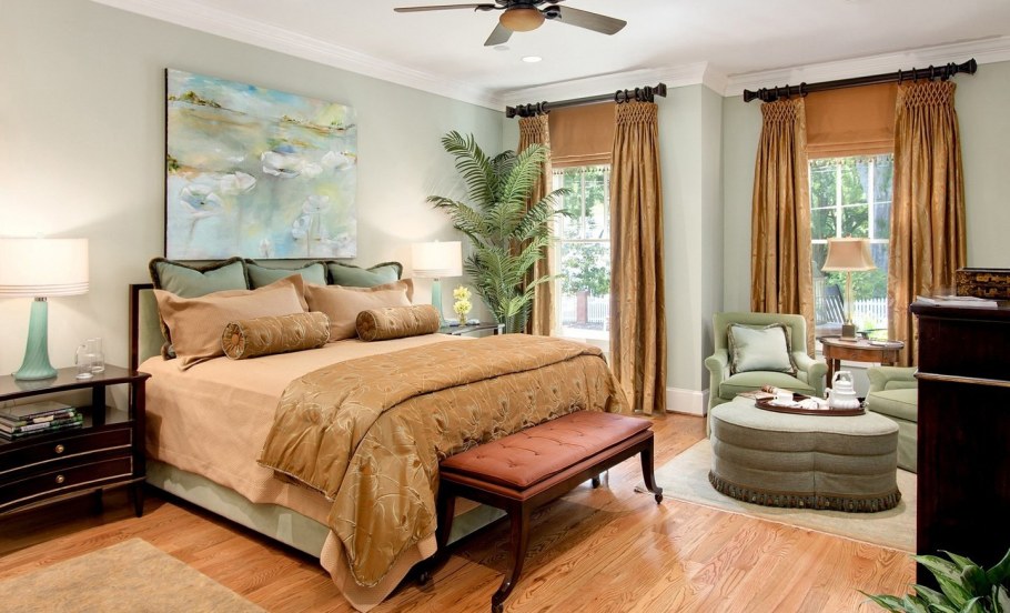 Спальня в бежевых оттенках