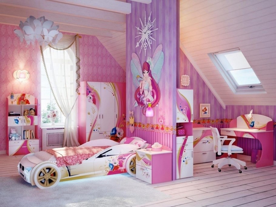 Дизайнерские комнаты для девочек
