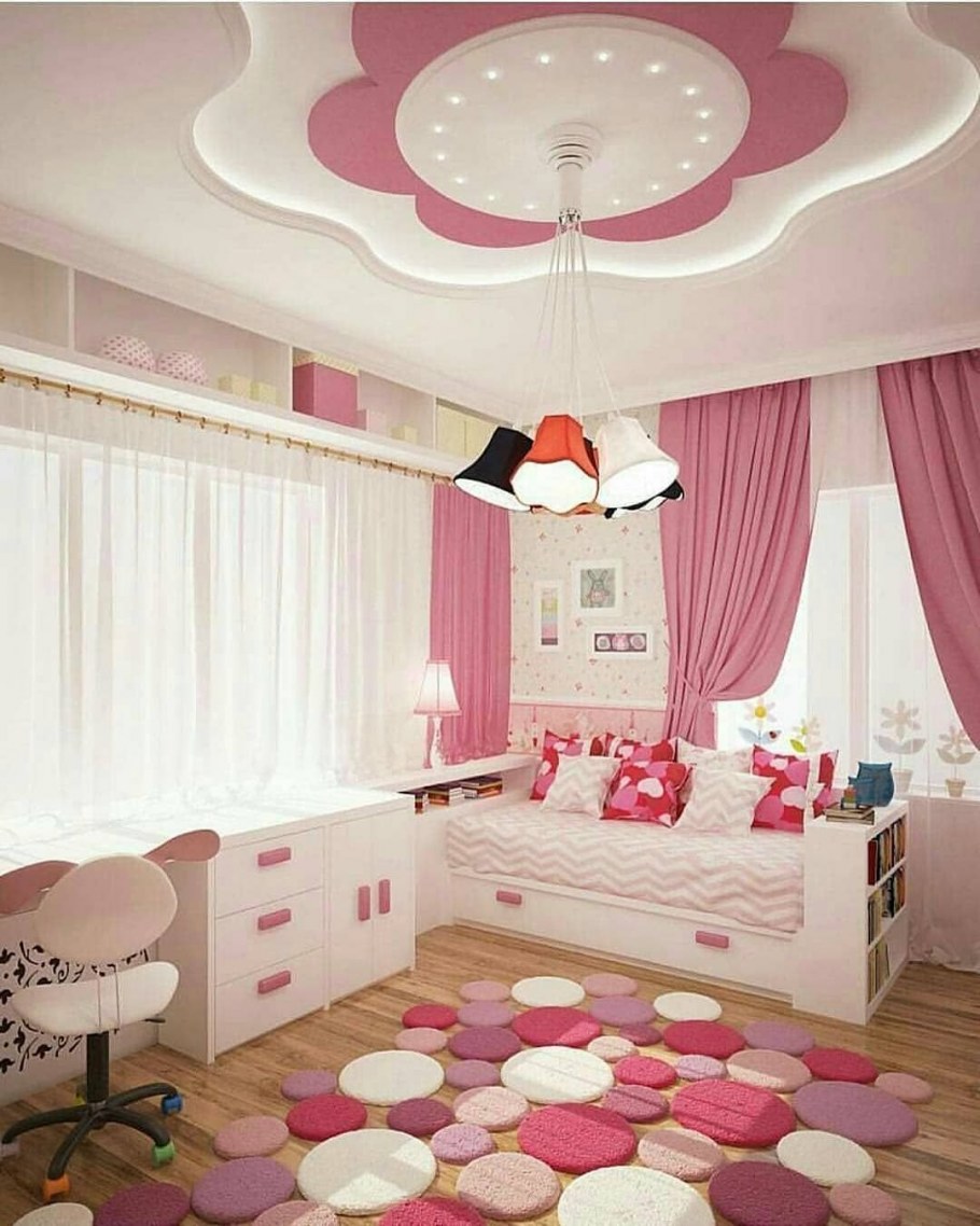 Комната для девочки в пастельных тонах