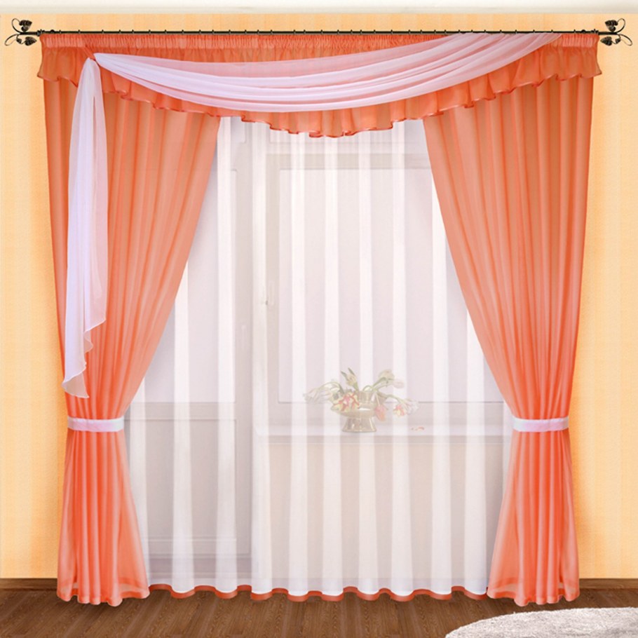 Шторы с ламбрекенлом Реал Текс