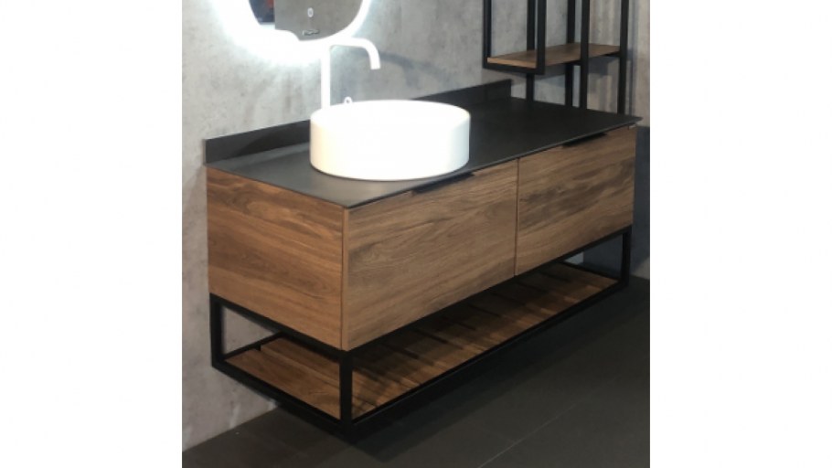 Laufen тумба под накладную раковину Jama Wood столешница