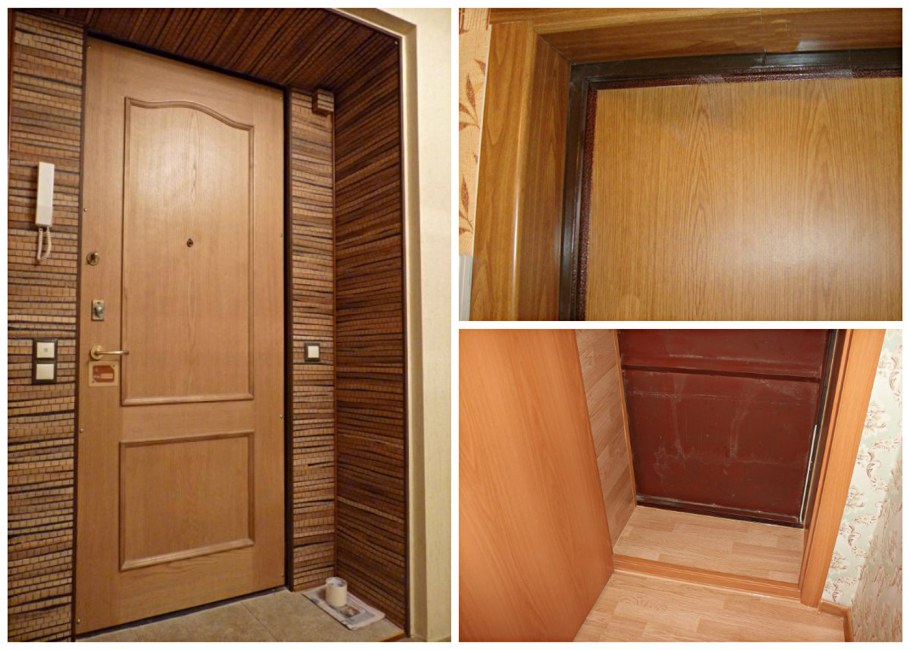 Отделка дверного проема входной двери